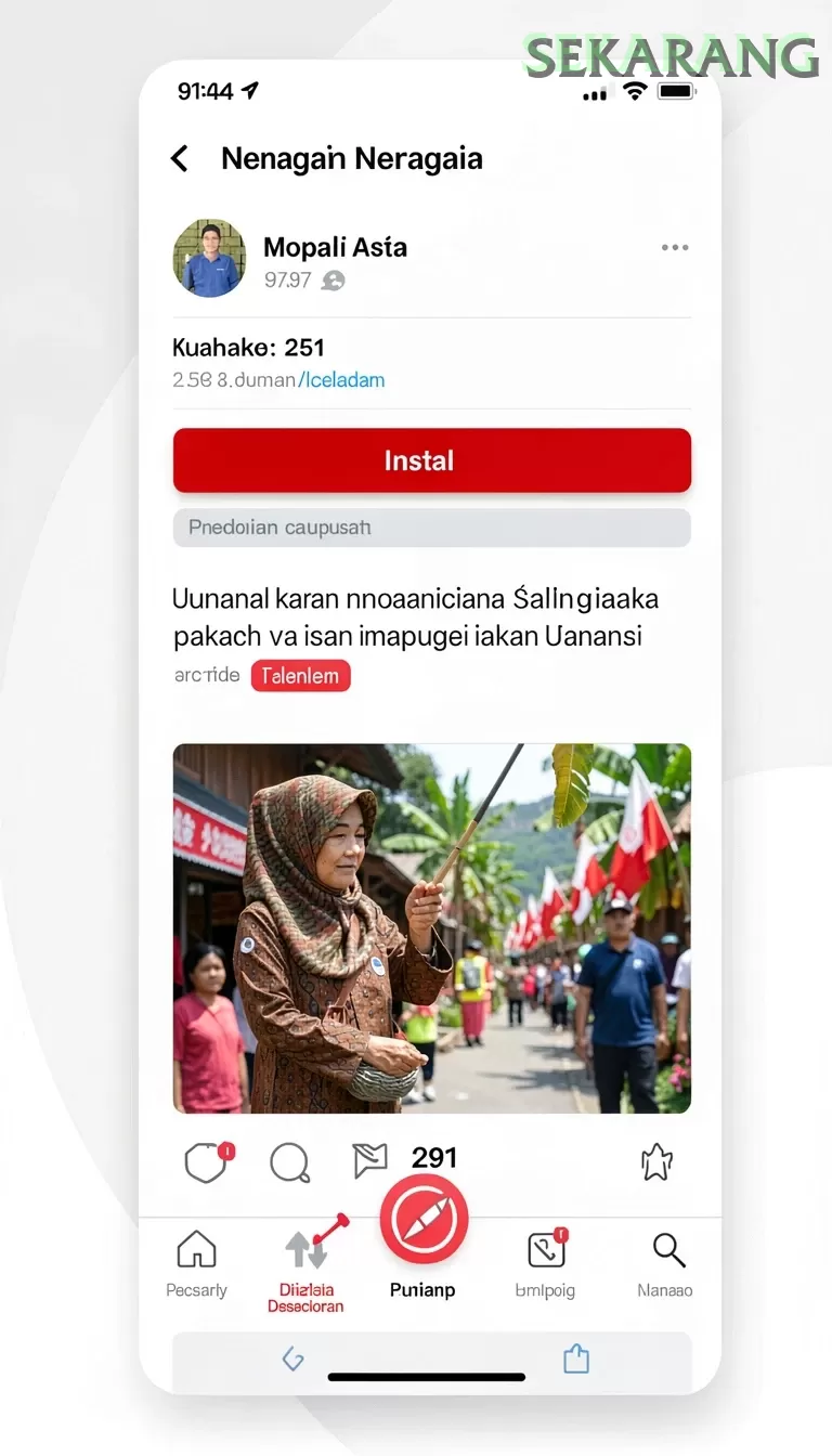 Cuplikan layar SR996 — pengaturan akun