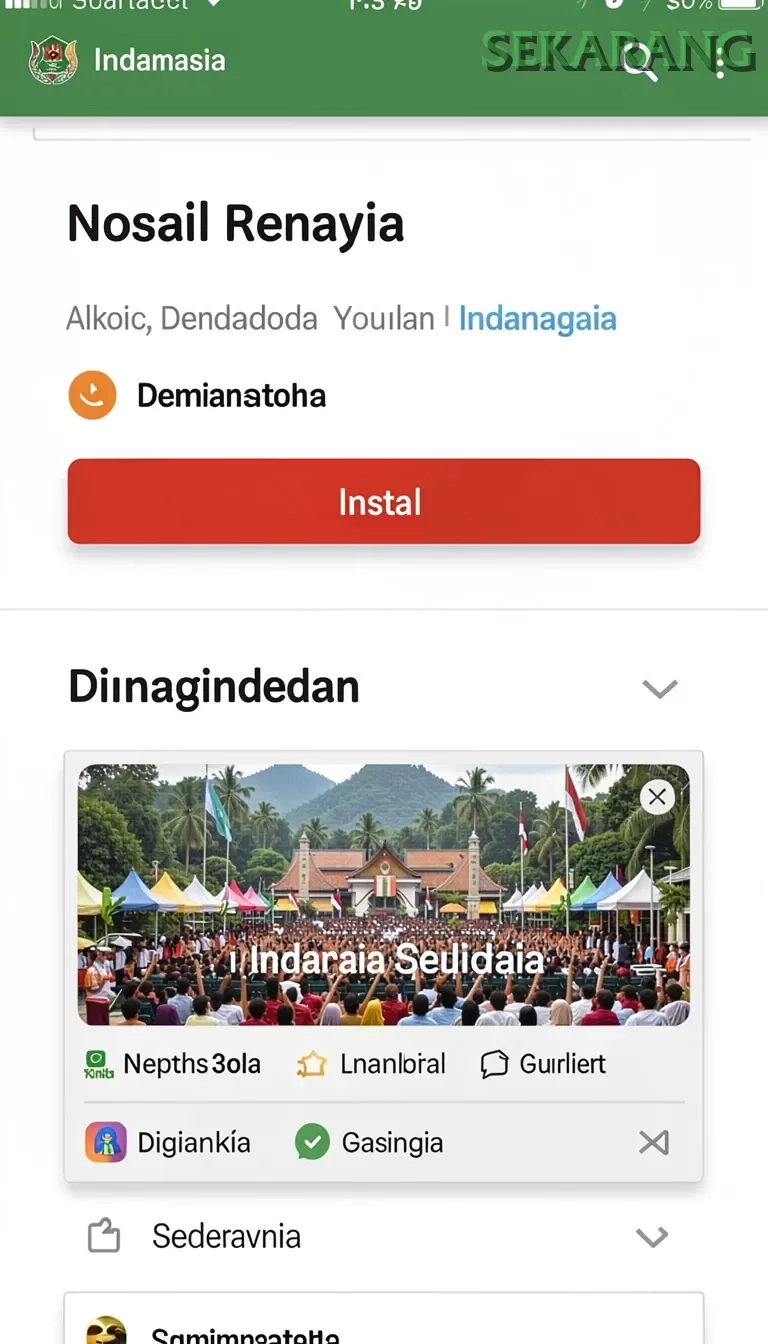 Cuplikan layar SR996 — halaman utama