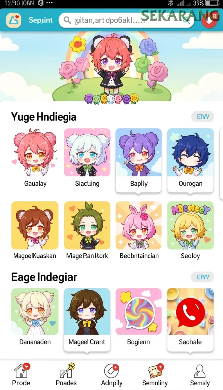 Cuplikan layar TOTO12 — menu navigasi
