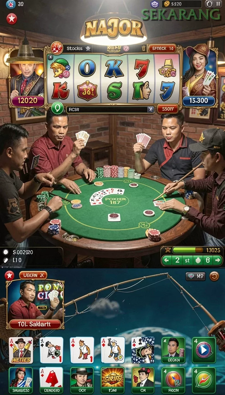 Cuplikan layar SR996 — menu navigasi